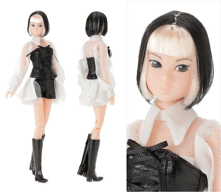 momokoDOLL GIRL POP blue star B&W Ver.