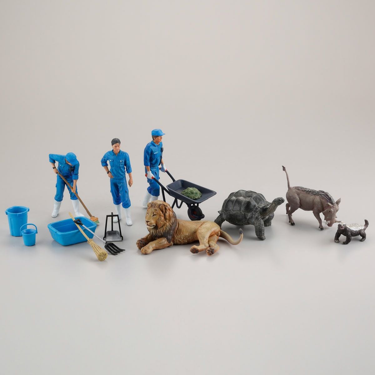ARTPLA 飼育員與獅子套裝 (1BOX 6入)