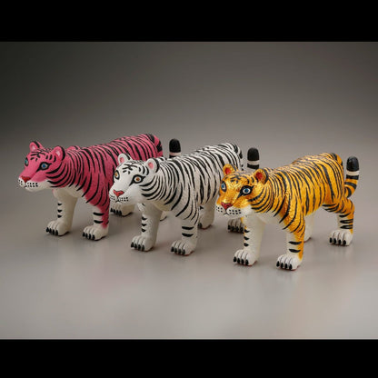 三沢厚彦 ANIMALS 老虎 白色 軟膠塗裝完成品