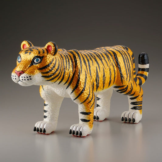 三沢厚彦 ANIMALS 老虎 金色 軟膠塗裝完成品