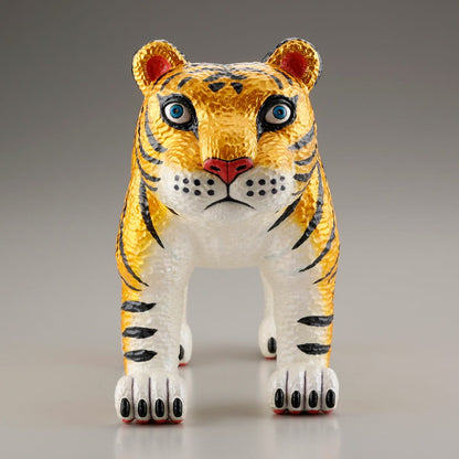 三沢厚彦 ANIMALS 老虎 金色 軟膠塗裝完成品