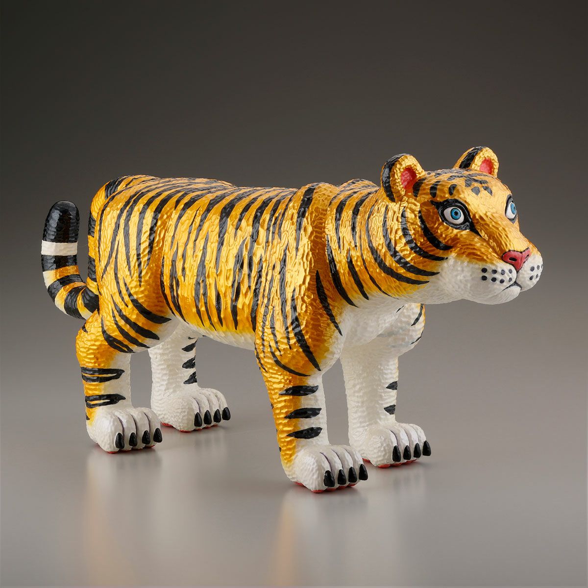 三沢厚彦 ANIMALS 老虎 金色 軟膠塗裝完成品