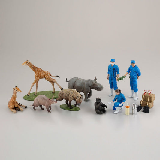 ARTPLA Zookeeper and Baby Gorilla Set (1BOX of 6)