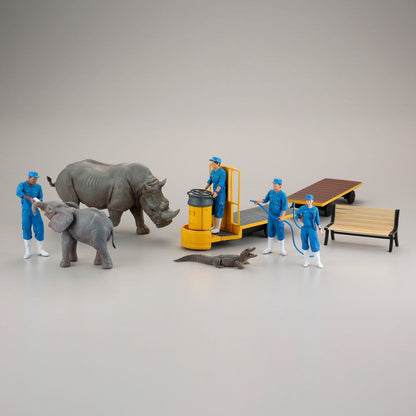 ARTPLA 飼育員與白犀牛套裝