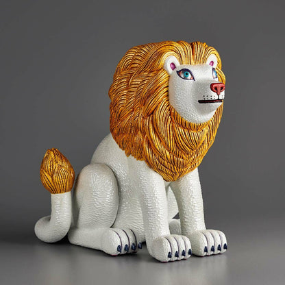 三澤厚彥 ANIMALS 獅子 Gold 軟膠塗裝完成品