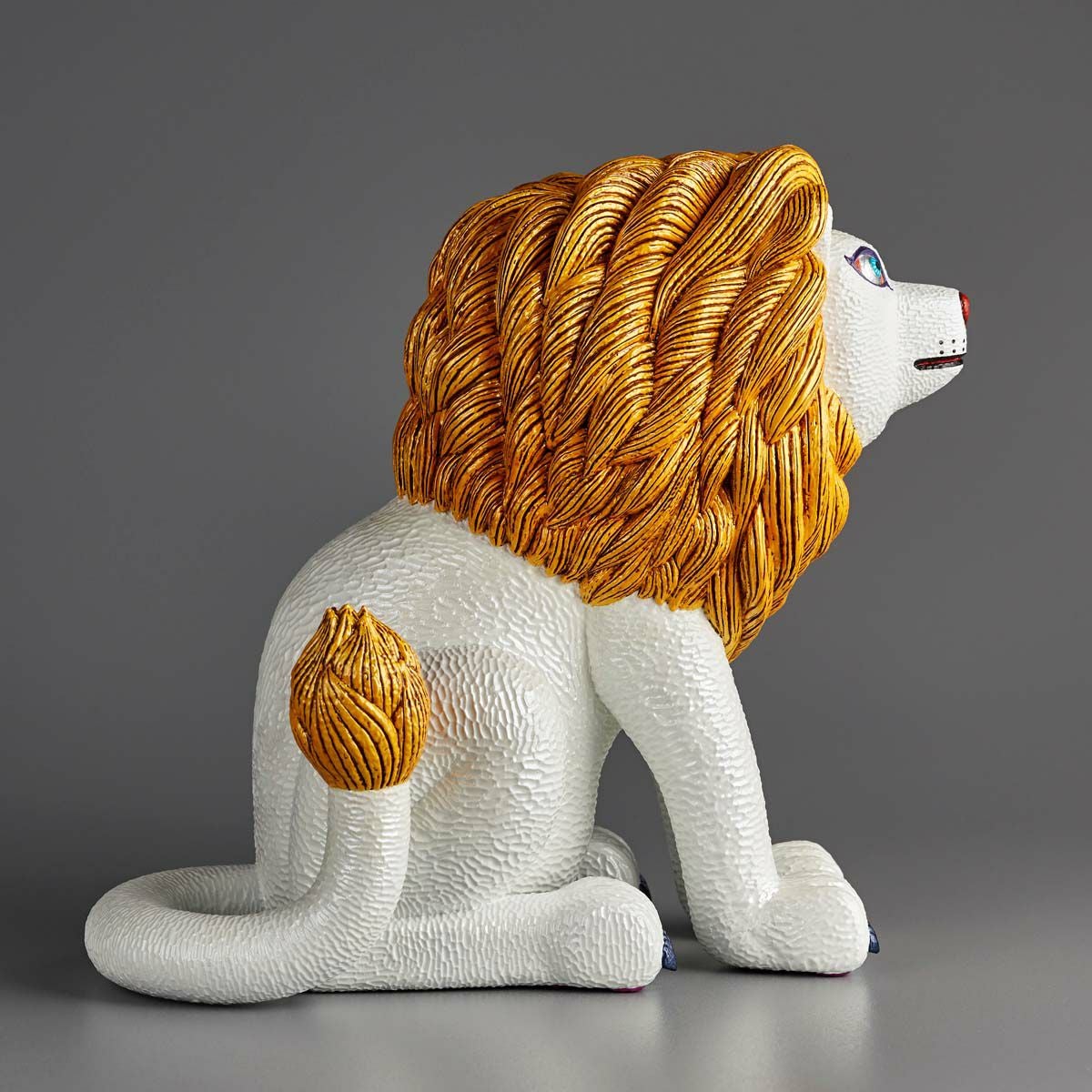 三澤厚彥 ANIMALS 獅子 Gold 軟膠塗裝完成品