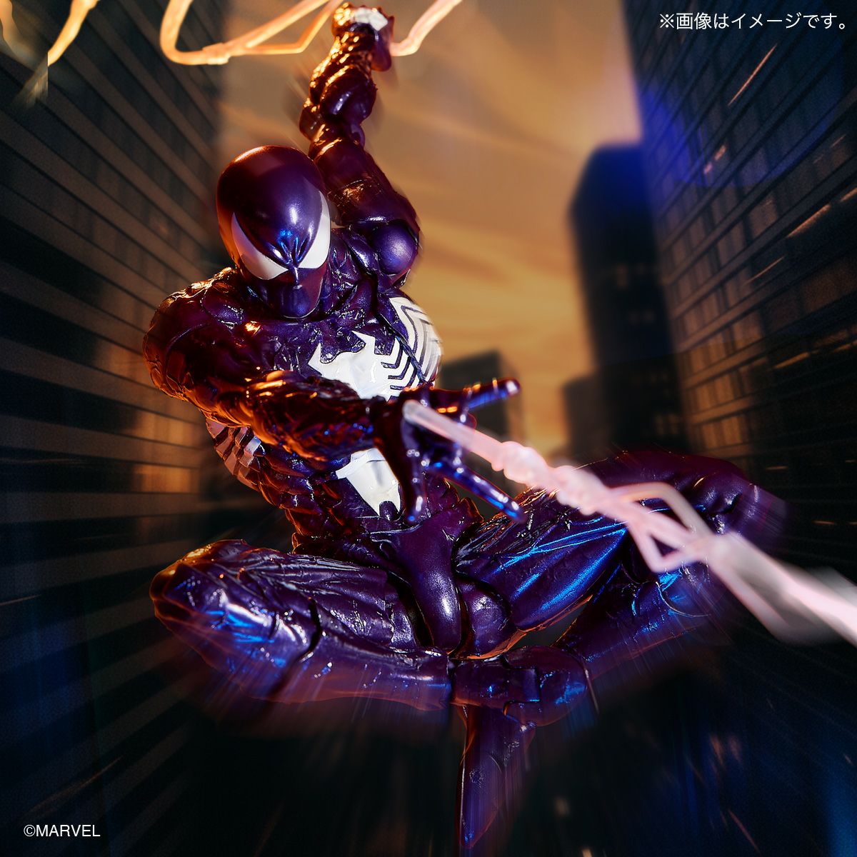 Revoltech Amazing Yamaguchi 共生體蜘蛛人 (紫色版)