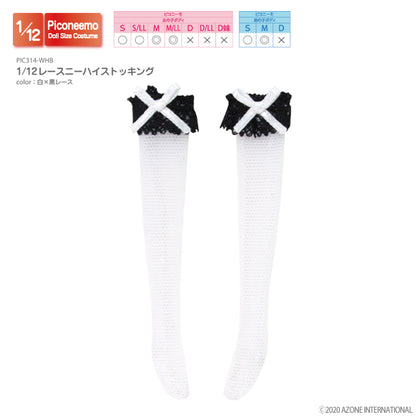 1/12 Lace Knee-High Stockings