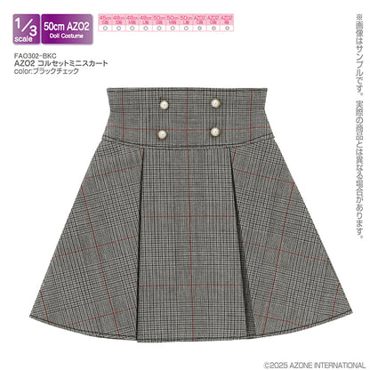 AZO2 Corset Mini Skirt