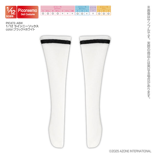 1/12 Line Knee Socks