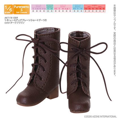 1/6 Lace-up Plain Short Boots II