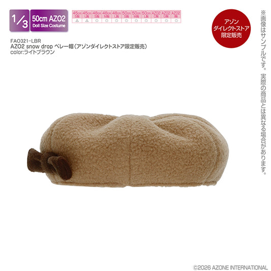AZO2 Snow Drop Beret