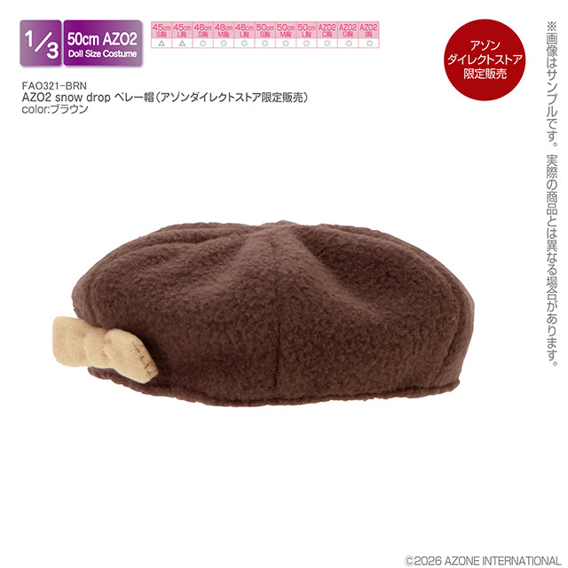 AZO2 Snow Drop Beret