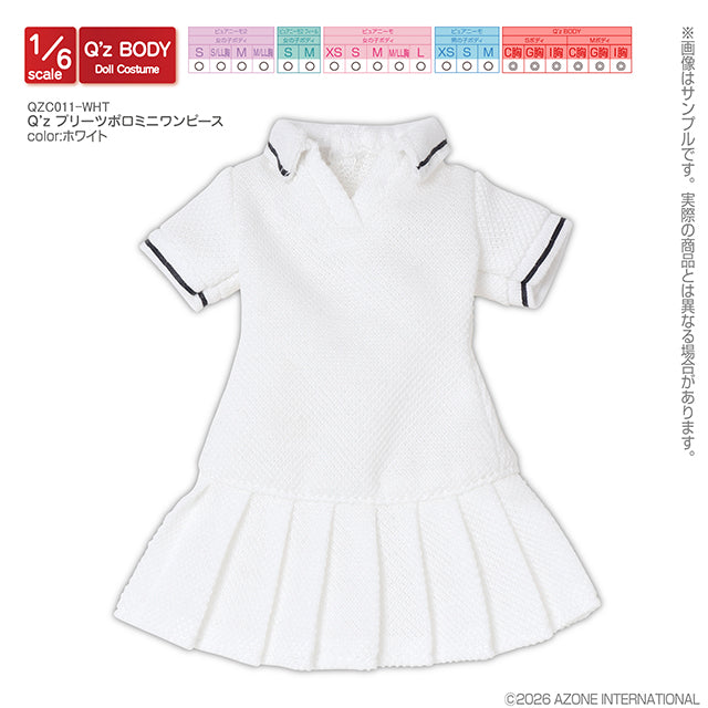 Q’z Pleated Polo Mini Dress