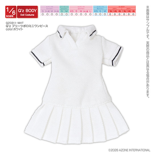 Q’z Pleated Polo Mini Dress