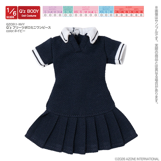 Q’z Pleated Polo Mini Dress