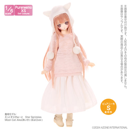 PNS Dot Tulle Ribbon Socks C Set
