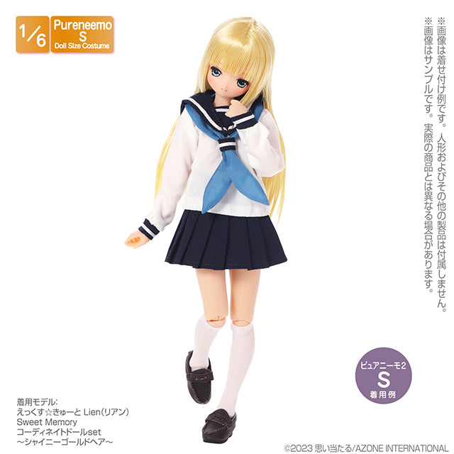 PNS Long Sleeve Classical Sailor Uniform Scarf & Ribbon Set