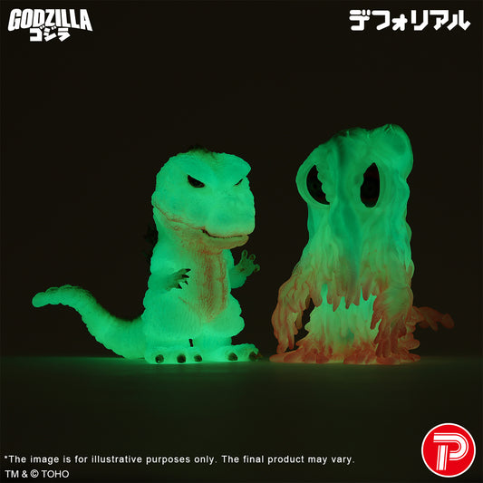 Godzilla vs. Hedorah glow-in-the-dark version set